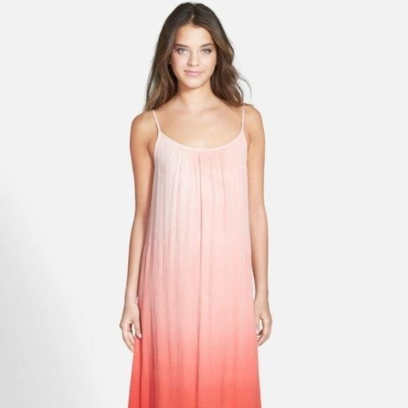 Splendid Revolve Ombre Maxi Dress in Poppy Red Sm